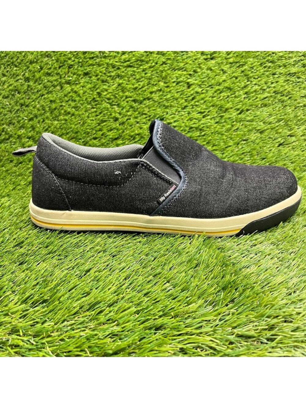 Nautilus Westside Mens Size 10.5EE Black Steel Toe Slip On Safety Work Shoes